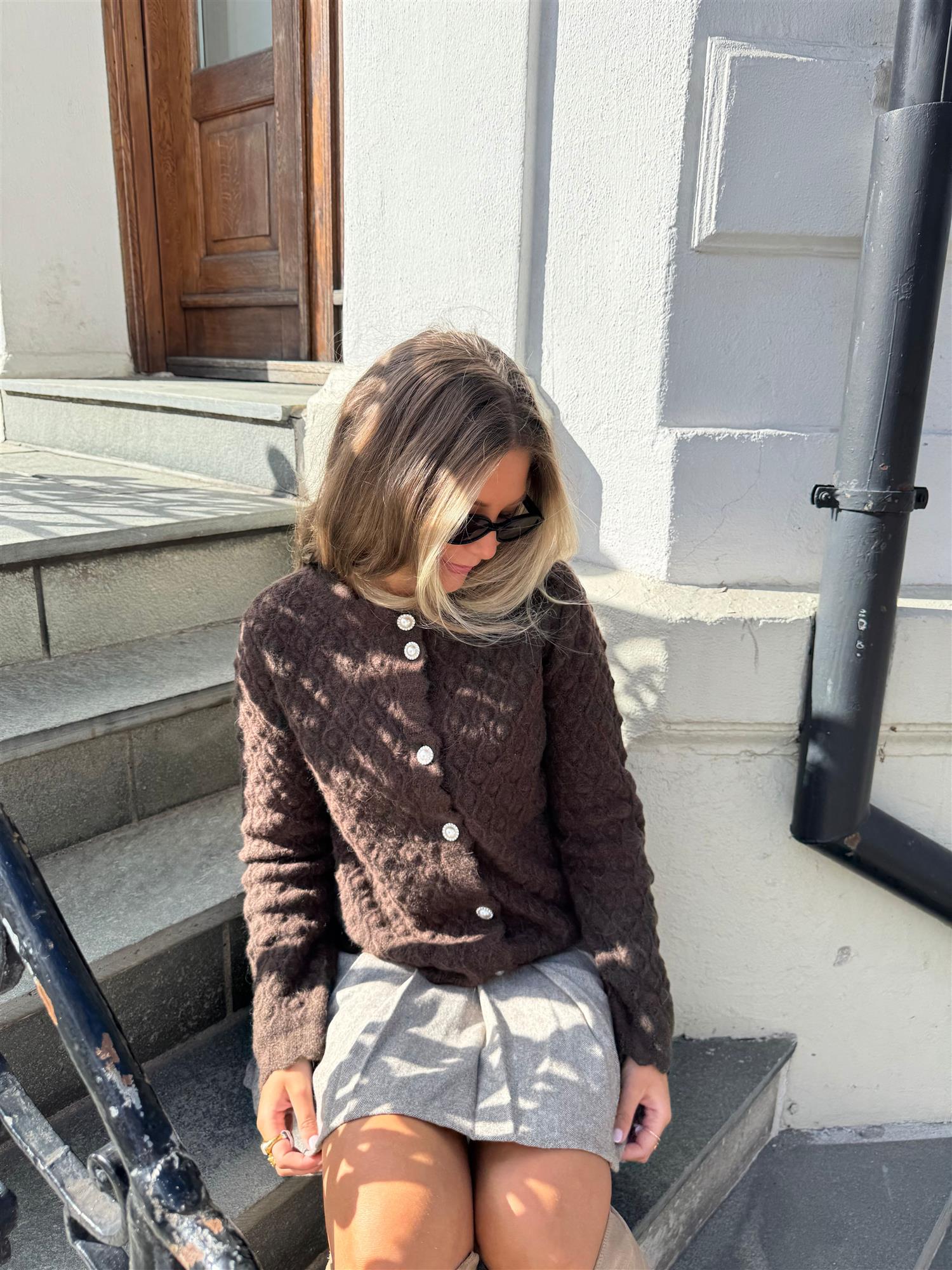 Yasbubble LS Knit Cardigan Overdeler