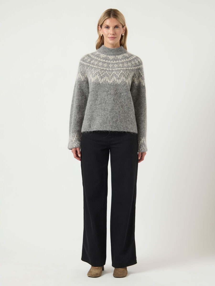 Yasliri LS Wool Blend Knit Pullover - Overdeler