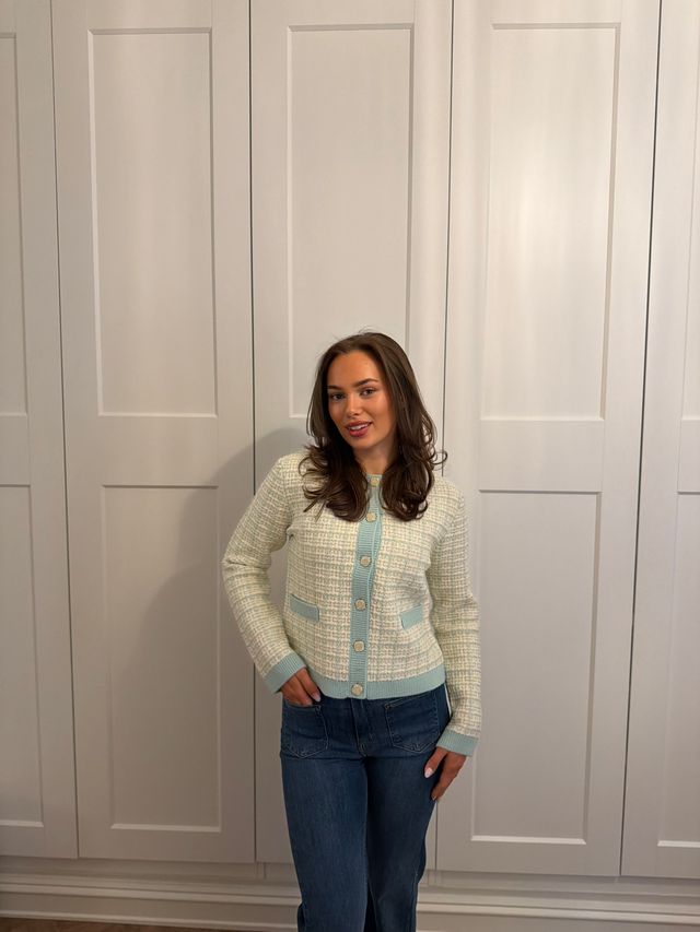 Yaslivia LS Short Knit Cardigan - Overdeler