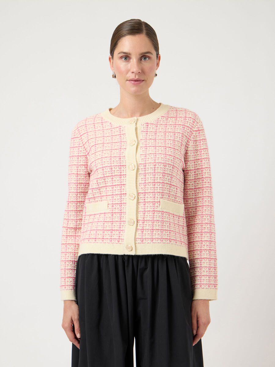 Yaslivia LS Short Knit Cardigan - Overdeler