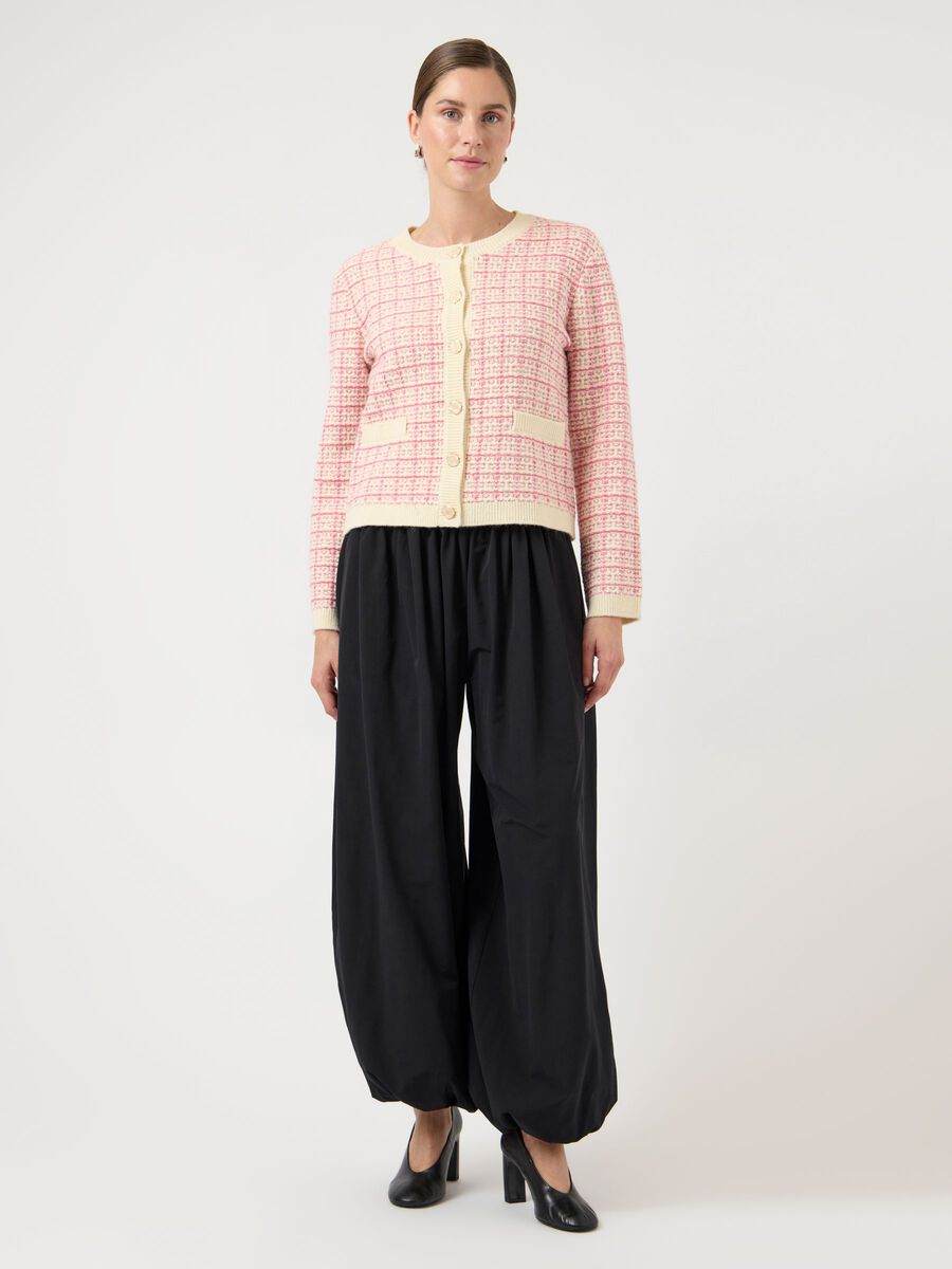 Yaslivia LS Short Knit Cardigan - Overdeler