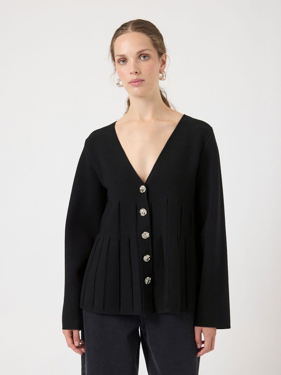 Yasmikla LS Knit Cardigan - Overdeler