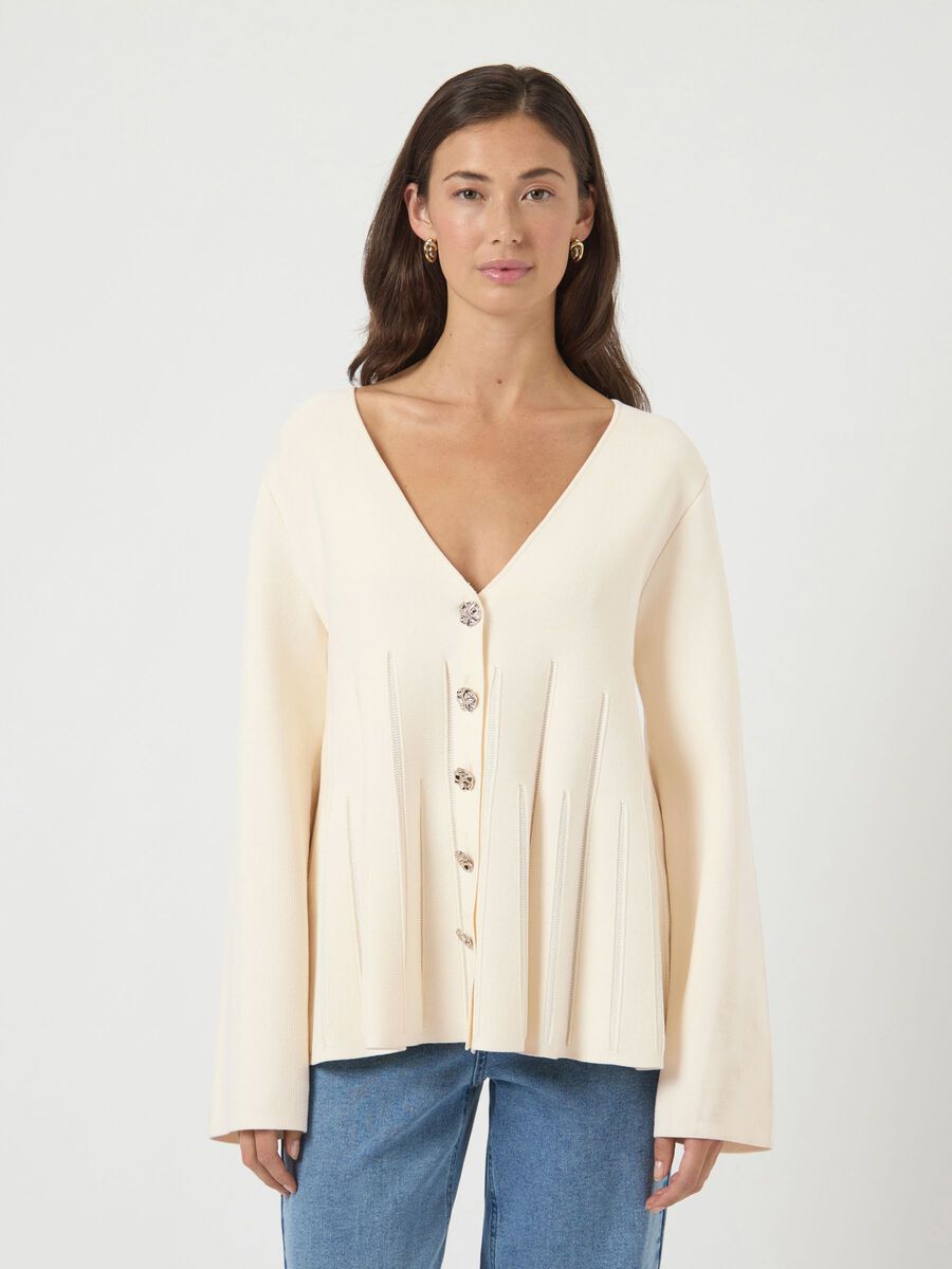 Yasmikla LS Knit Cardigan - Overdeler