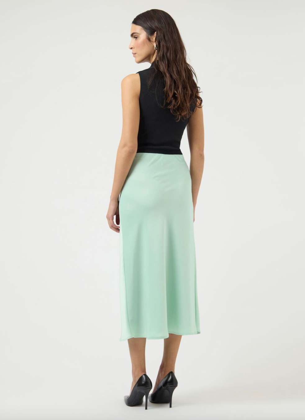 Yaspella HW Midi Skirt - Skjørt