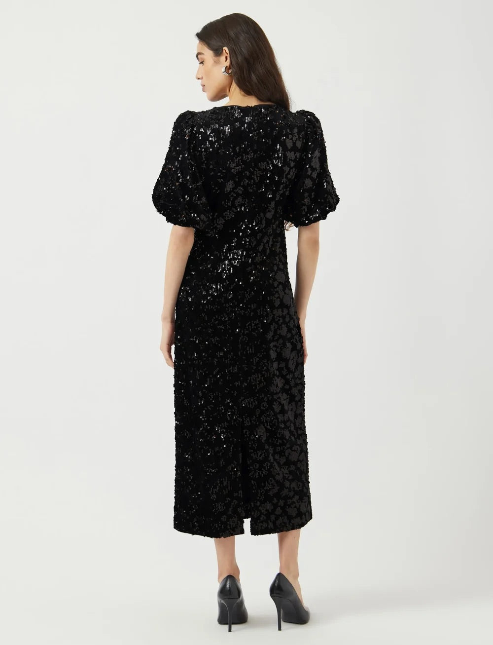 Yassofie 2/4 Sequin Midi Dress - Kjoler