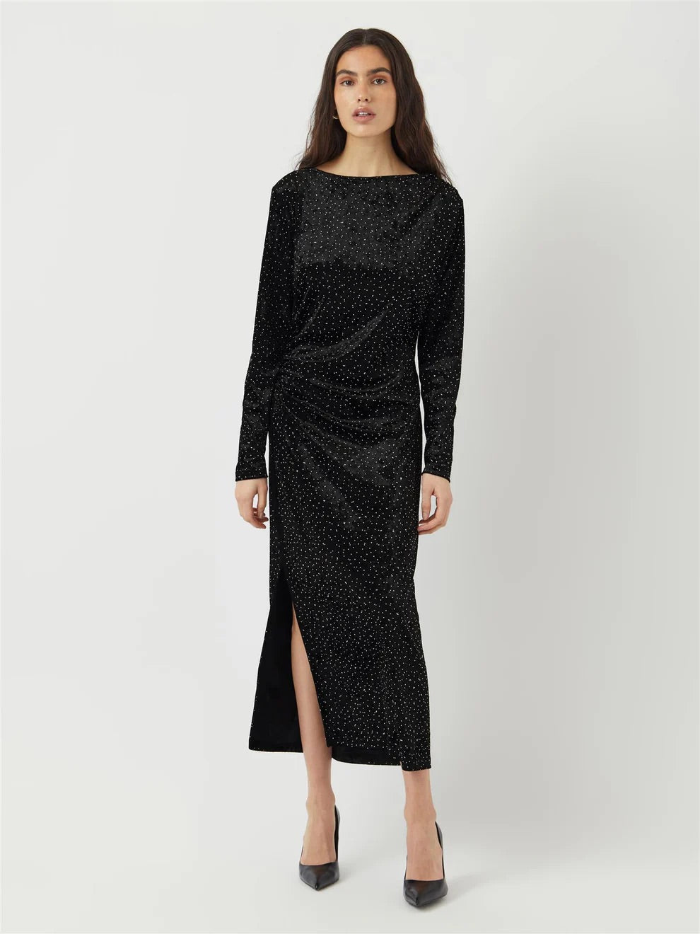 Yastilla LS Velvet Long Dress - Kjoler