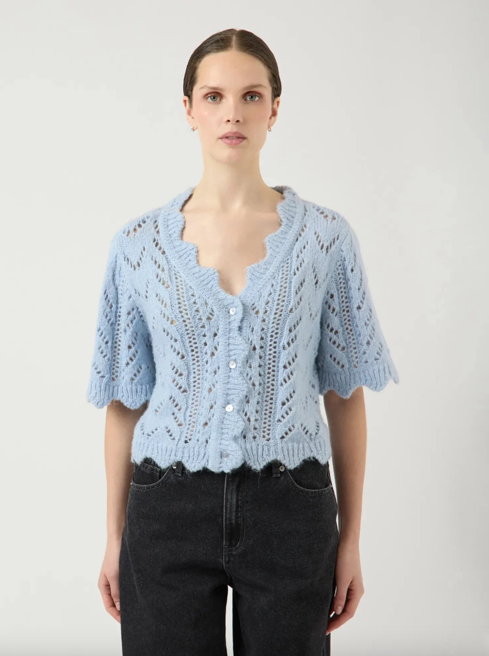 Yasvienna SS Knit Cardigan - Overdeler