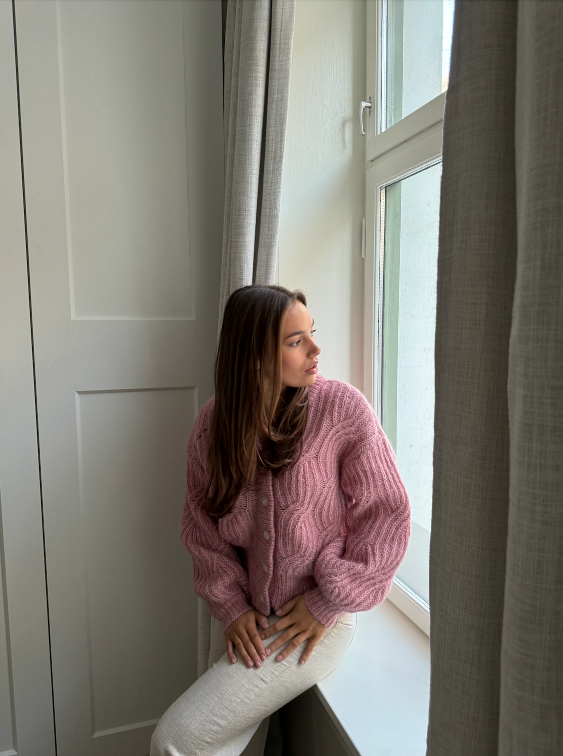 Yaszuma LS Knit Cardigan Overdeler
