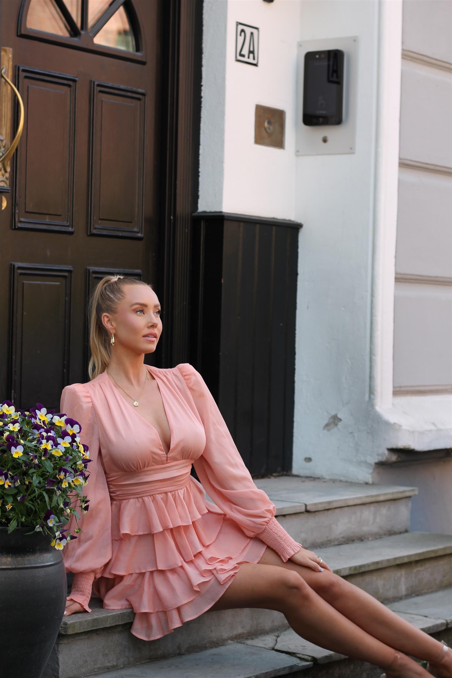 Zahra Dress Peach Kjoler