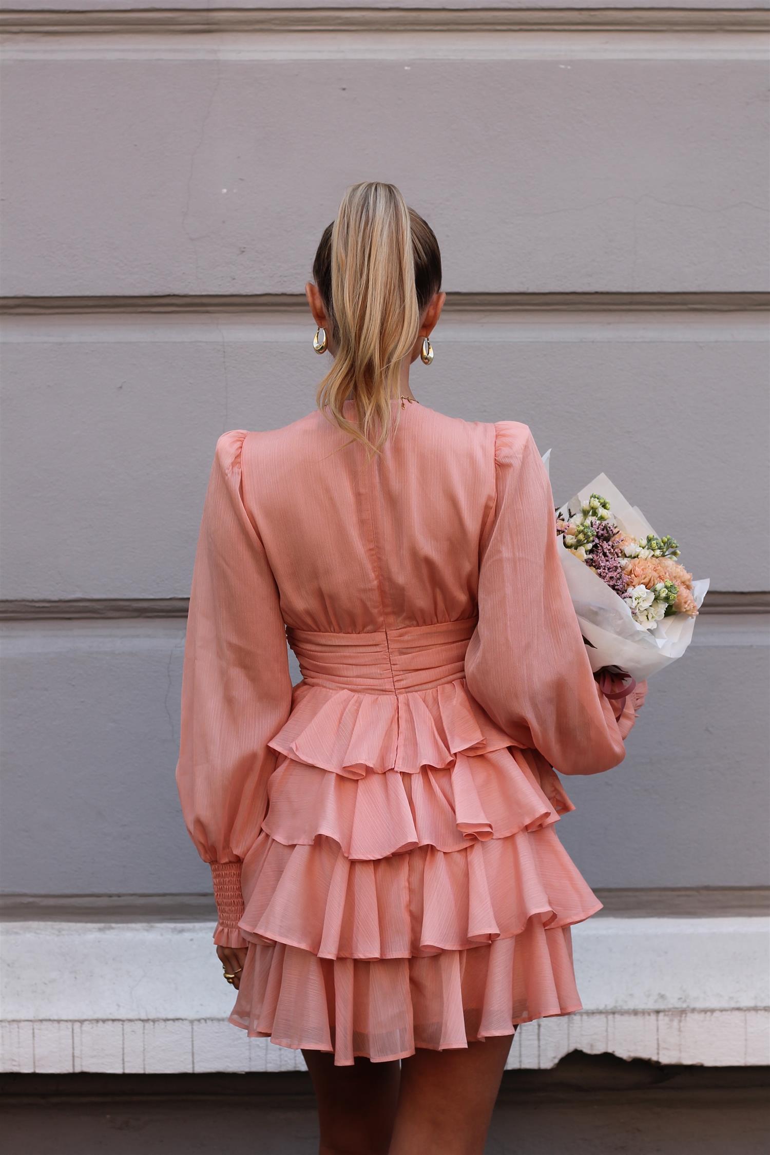 Zahra Dress Peach Kjoler