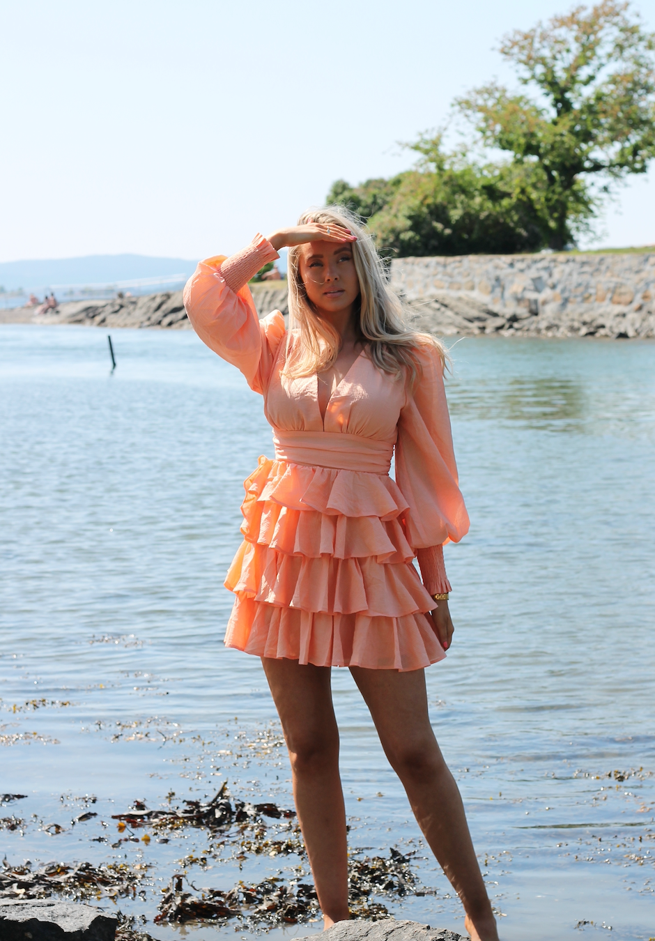 Zarah Ruffle Dress - Kjoler