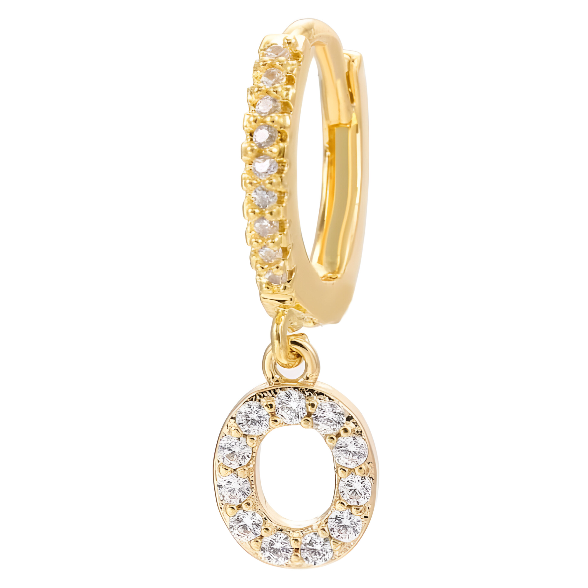 O Stras Letter Single Earring - Tilbehør