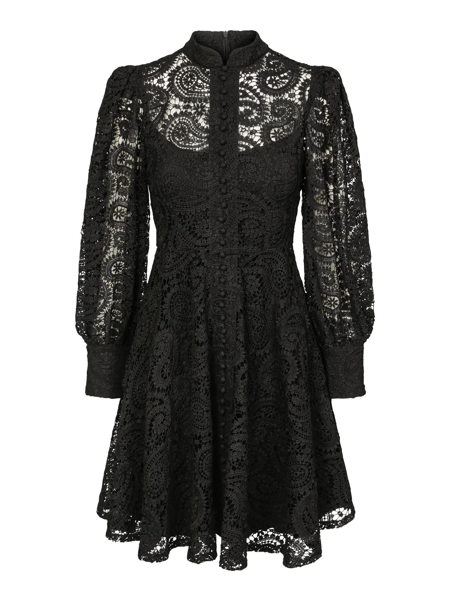 Fleur Dress Black - Kjoler