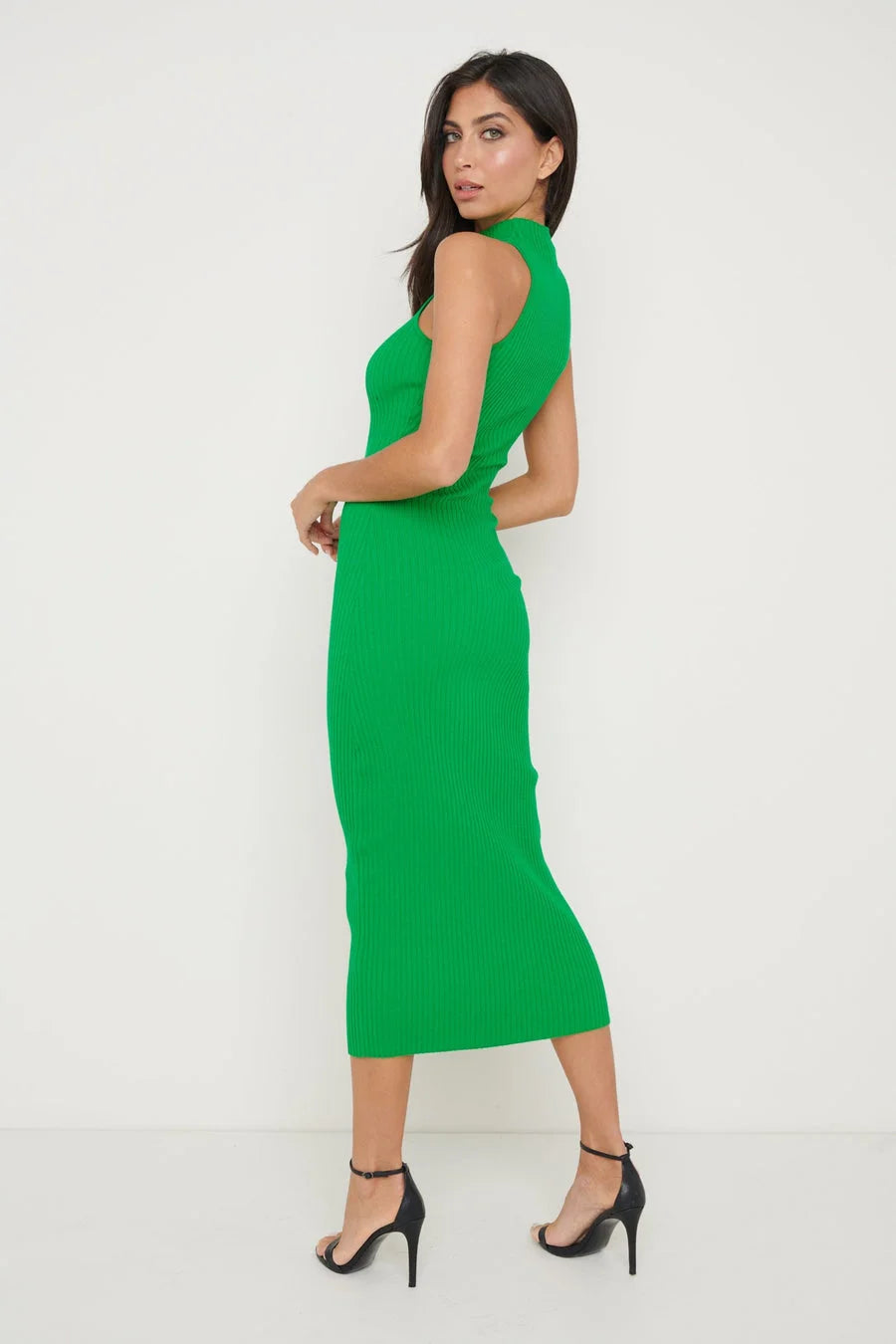 Reagan Sleeveless Grown On Neck Dress - Kjoler